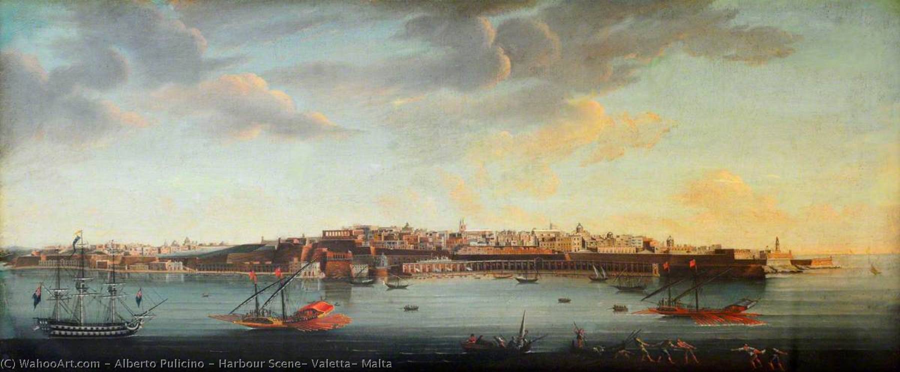 Harbour Scene, Valetta, Malta — Alberto Pulicino