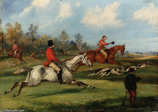 Breaking Covert; Full Cry; Over The Stile; The Death — Samuel Henry Gordon Alken