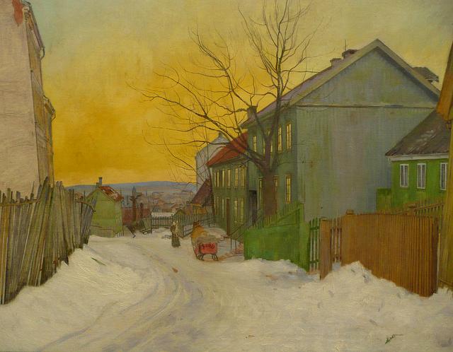 Street In Oslo — Harald Oskar Sohlberg