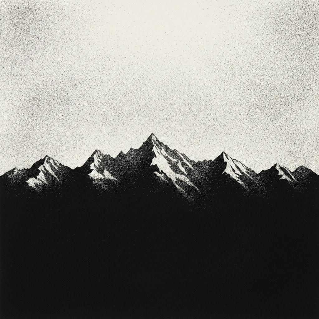Ephemeral Peaks Against The Infinite Canvas Of Morning Silence — Laurent Fabre