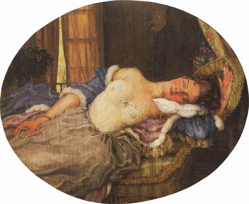 Sleeping Young Woman — Konstantin Andreevic Somov