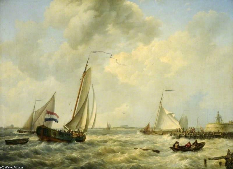 Sea Piece - — Hermanus Koekkoek (the Elder)
