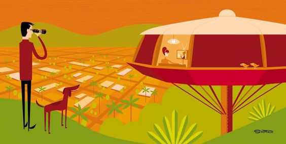 The Bird Watcher — Josh Agle (shag)