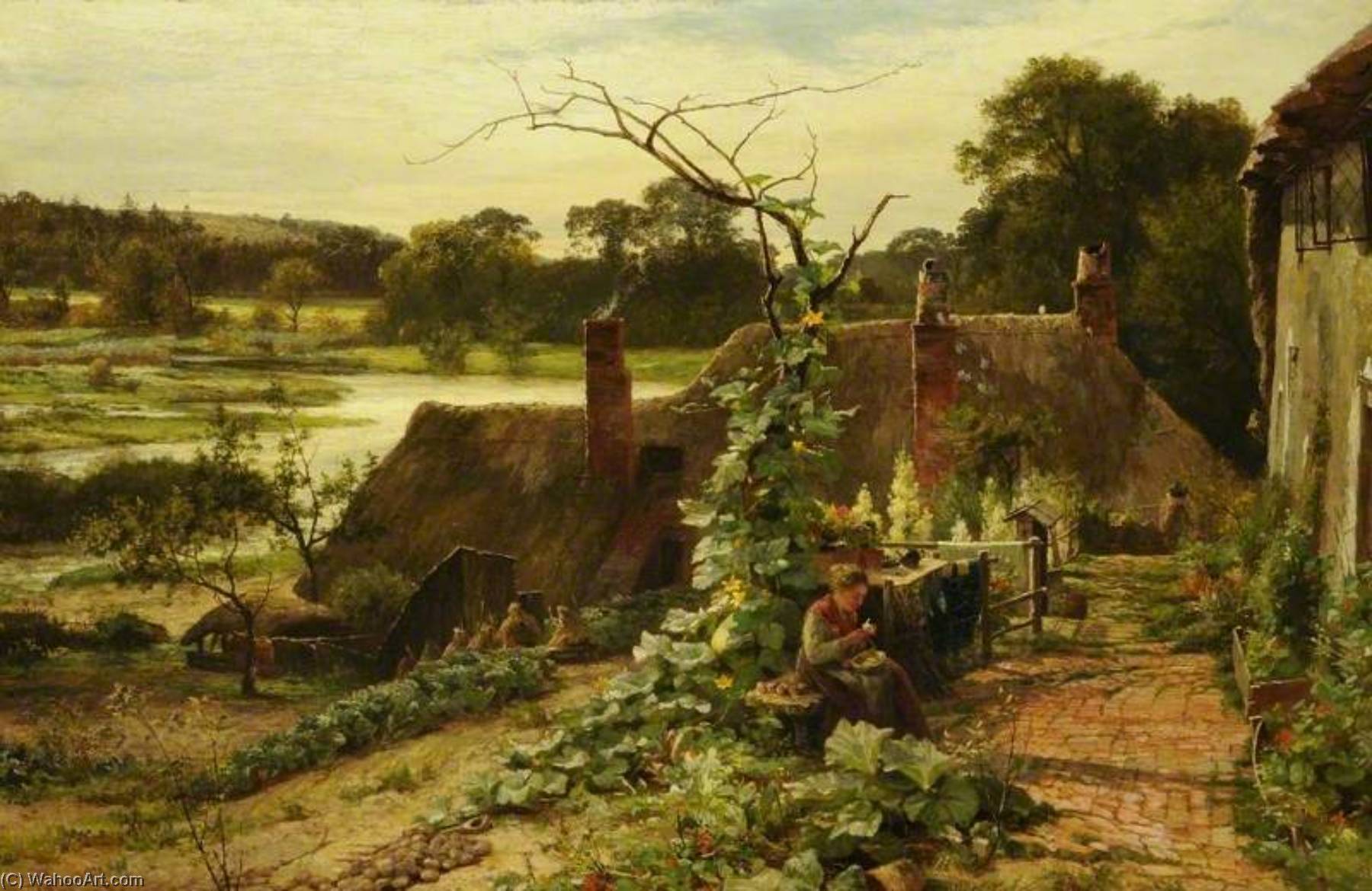 An English Cottage Home — James Aumonier