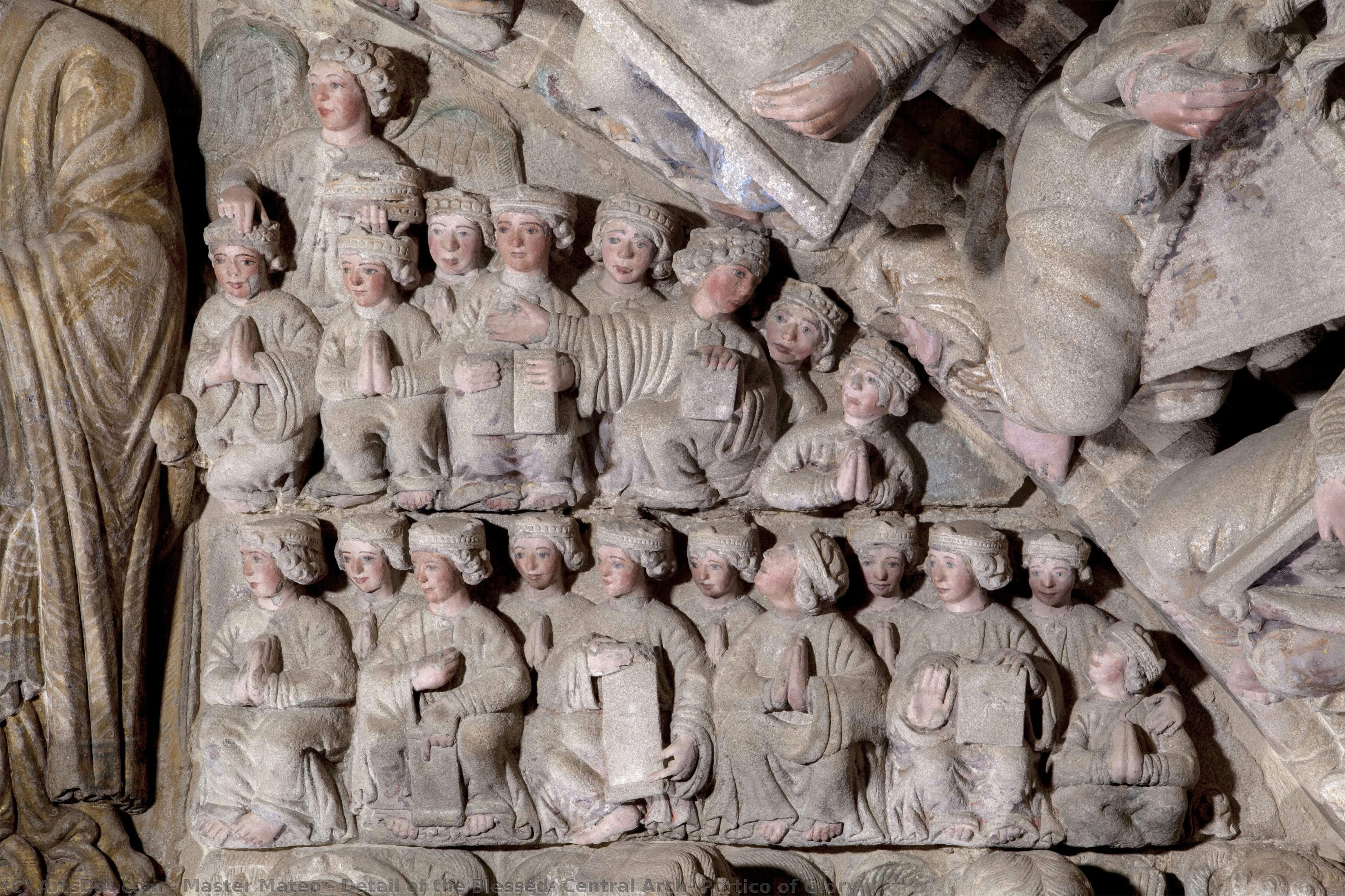 Detail Of The Blessed, Central Arch, Portico Of Glory — Master Mateo
