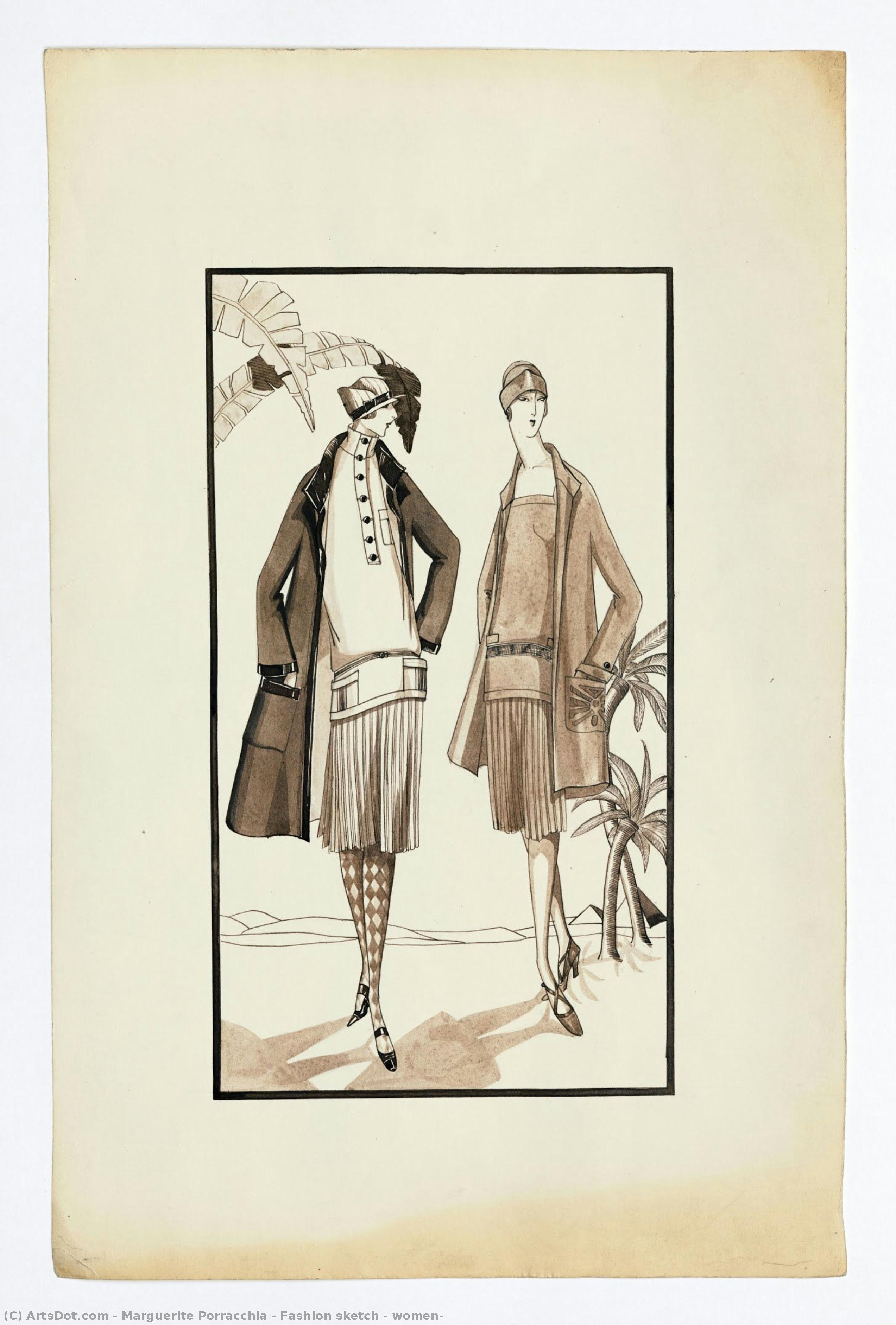 Fashion Sketch — Women — Marguerite Porracchia