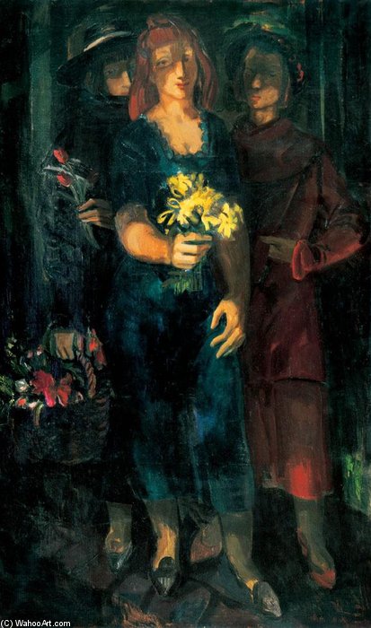 Ladies With Flowers — Tibor Duray