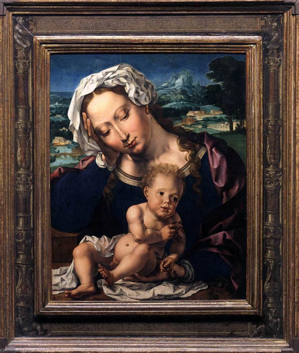 Virgin And Child In A Landscape — Jan Gossart