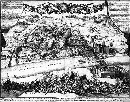 Plan Exact Des Fortifications Du Chateau De Choczim Sur Le Niester — Romeyn De Hooghe