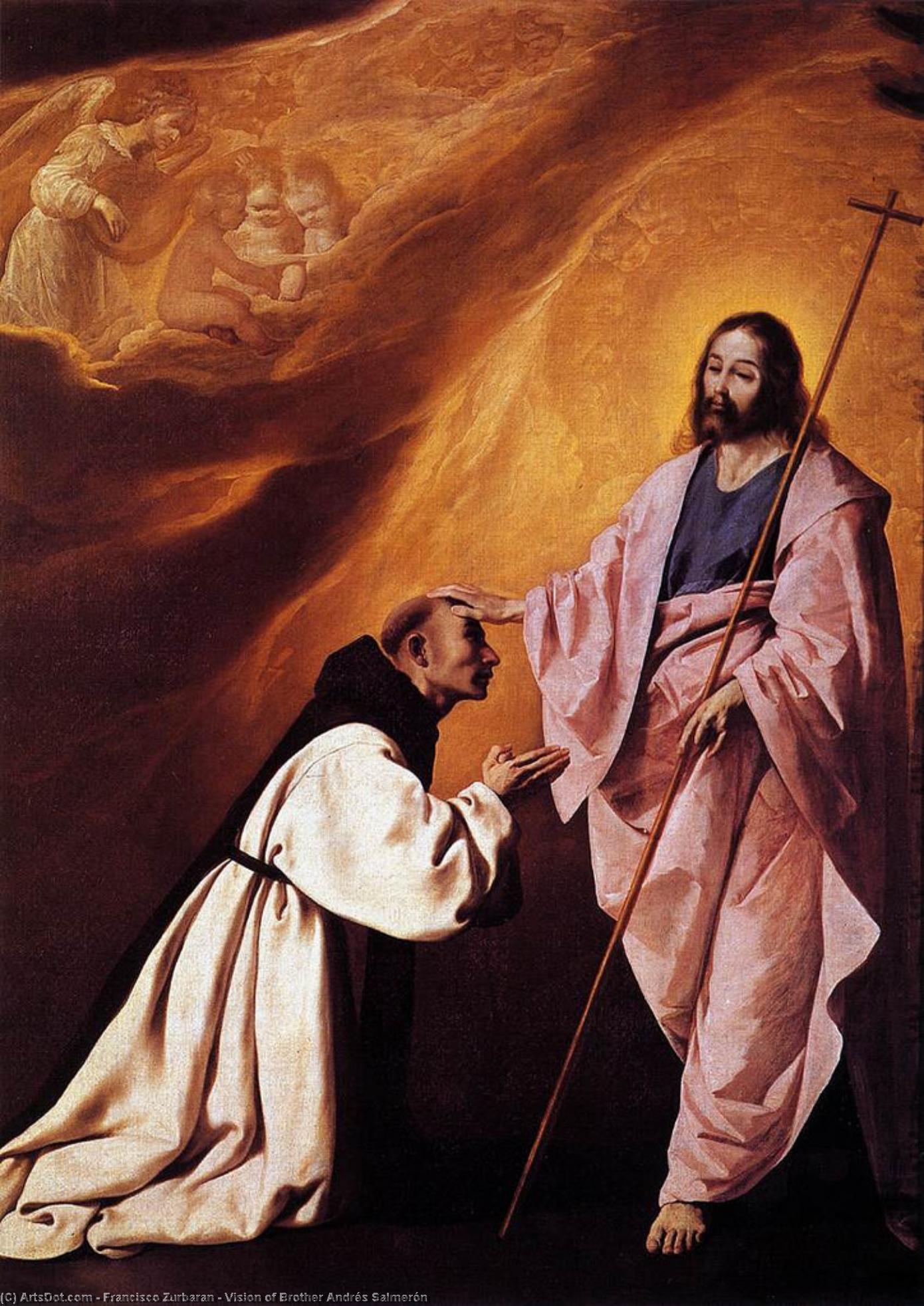 Visión De Fraile Andrés Salmerón — Francisco De Zurbarán