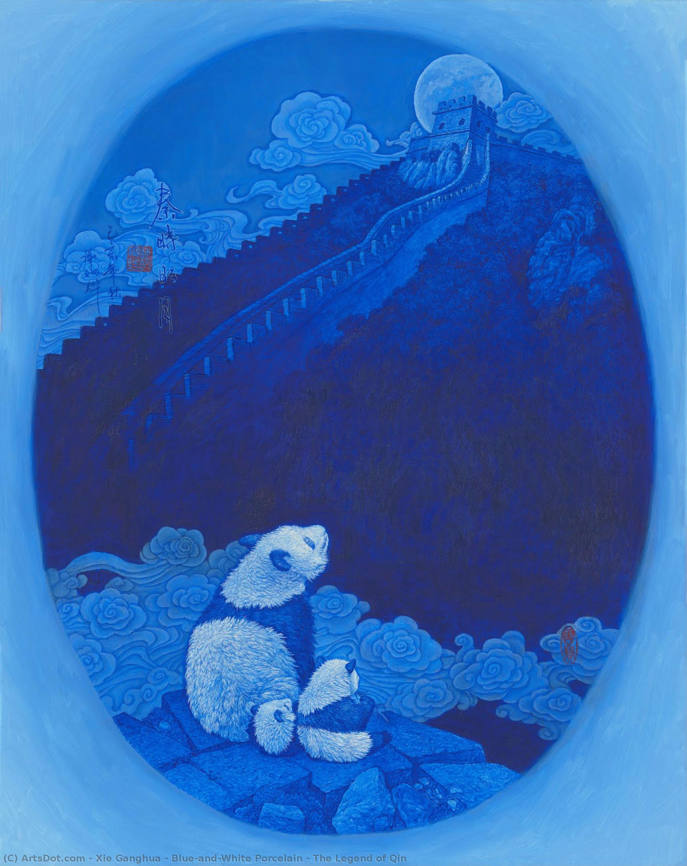 Blue-and-white Porcelain • The Legend Of Qin — Xie Ganghua