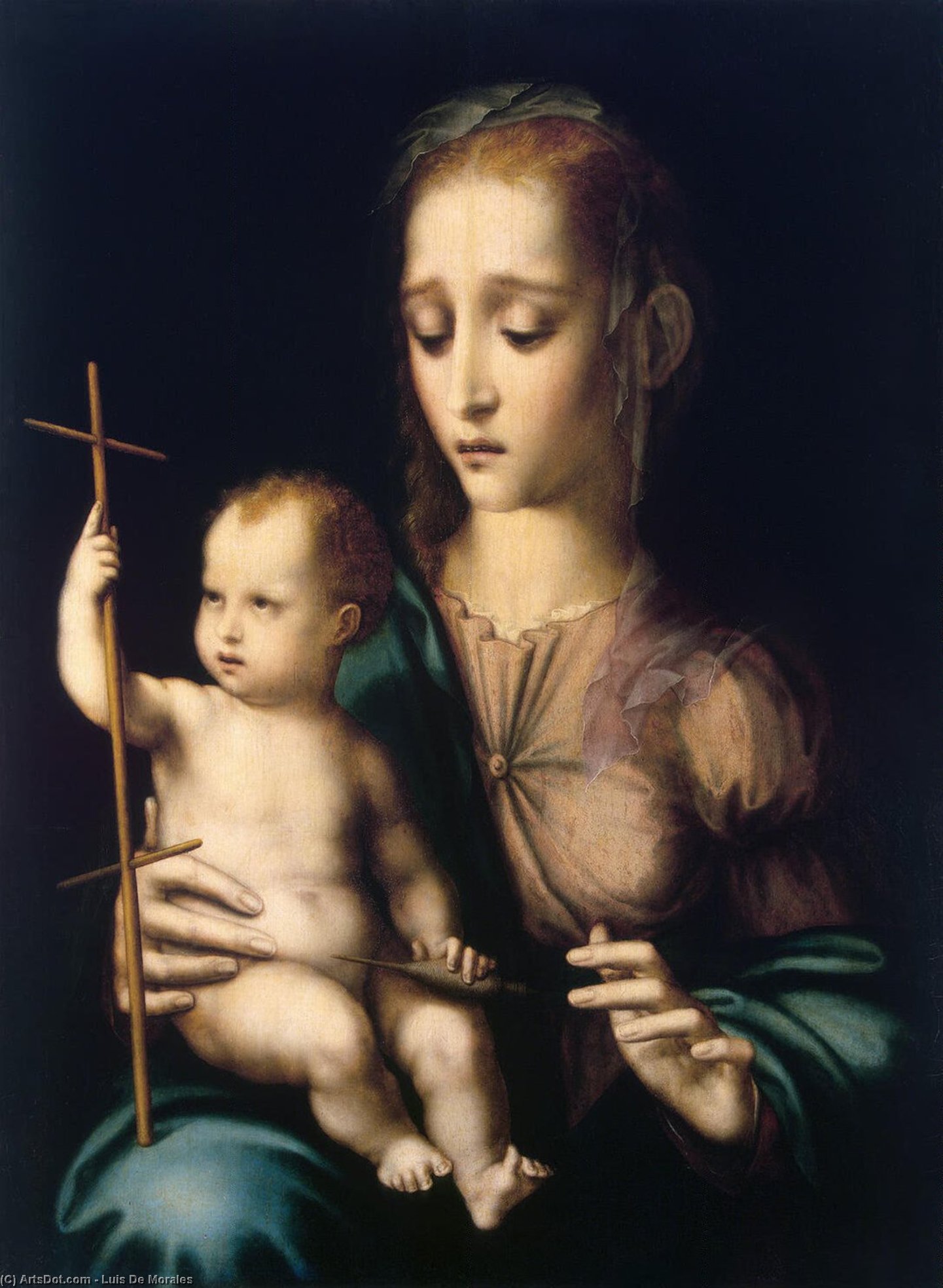 Madonna With The Child — Луис Де Моралес