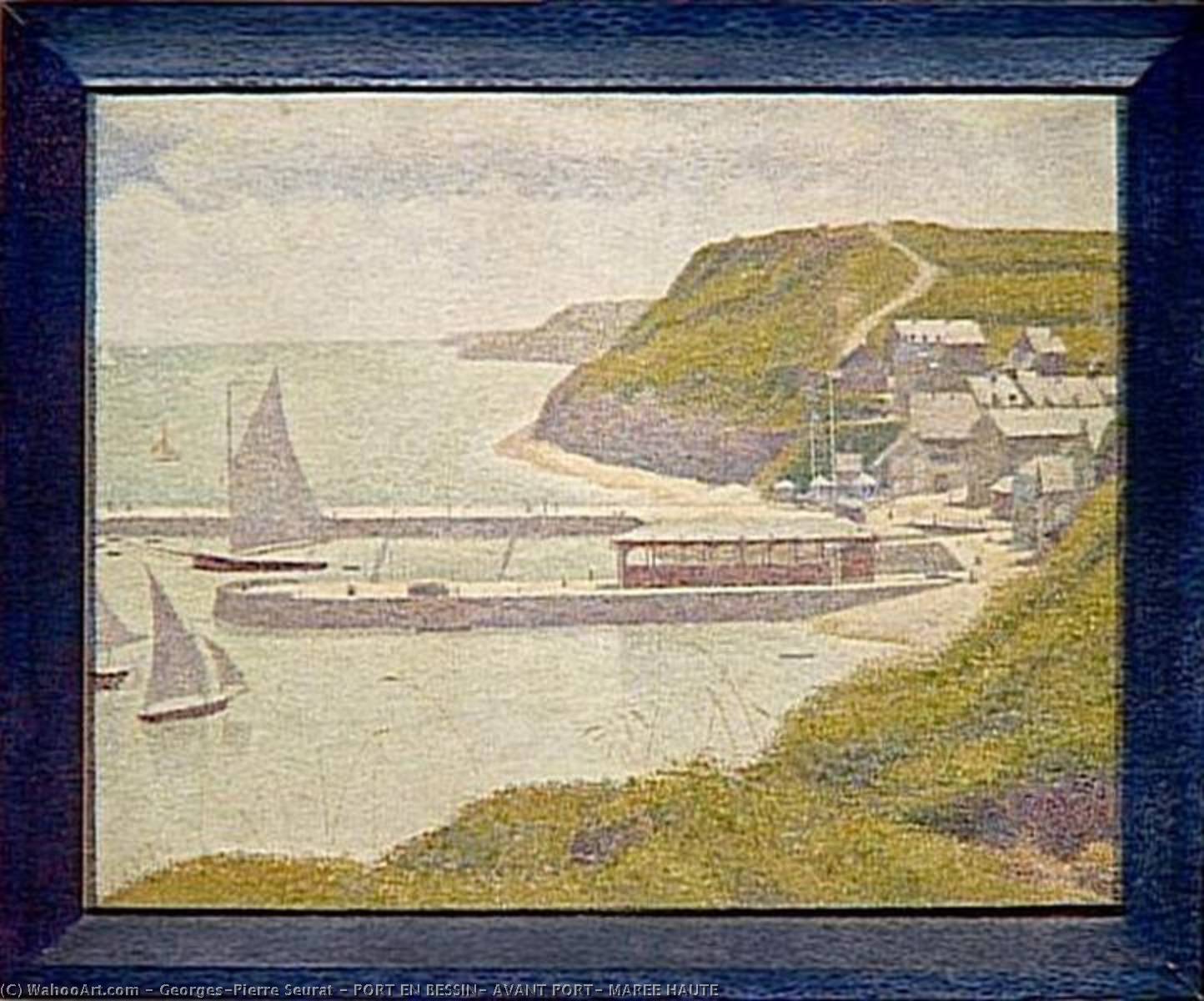 Port En Bessin, Avant Port, Maree Haute — Georges Seurat