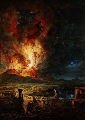 The Great Eruption Of Mt. Vesuvius — Louis Jean Desprez