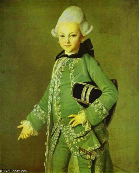 Portrait Of Alexey Bobrinsky As A Child — Carl Ludwig Johann Christineck