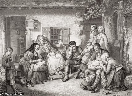 Sunday In The Backwoods Of Canada — Thomas Faed