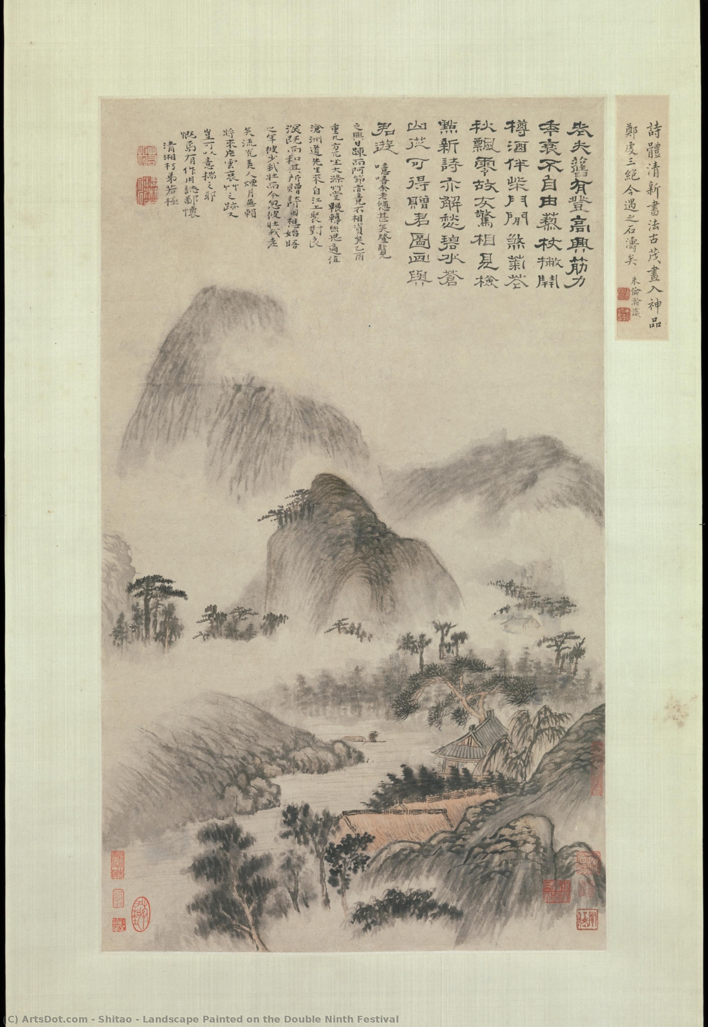 Landscape Painted On The Double Ninth Festival — Zhu Ruoji