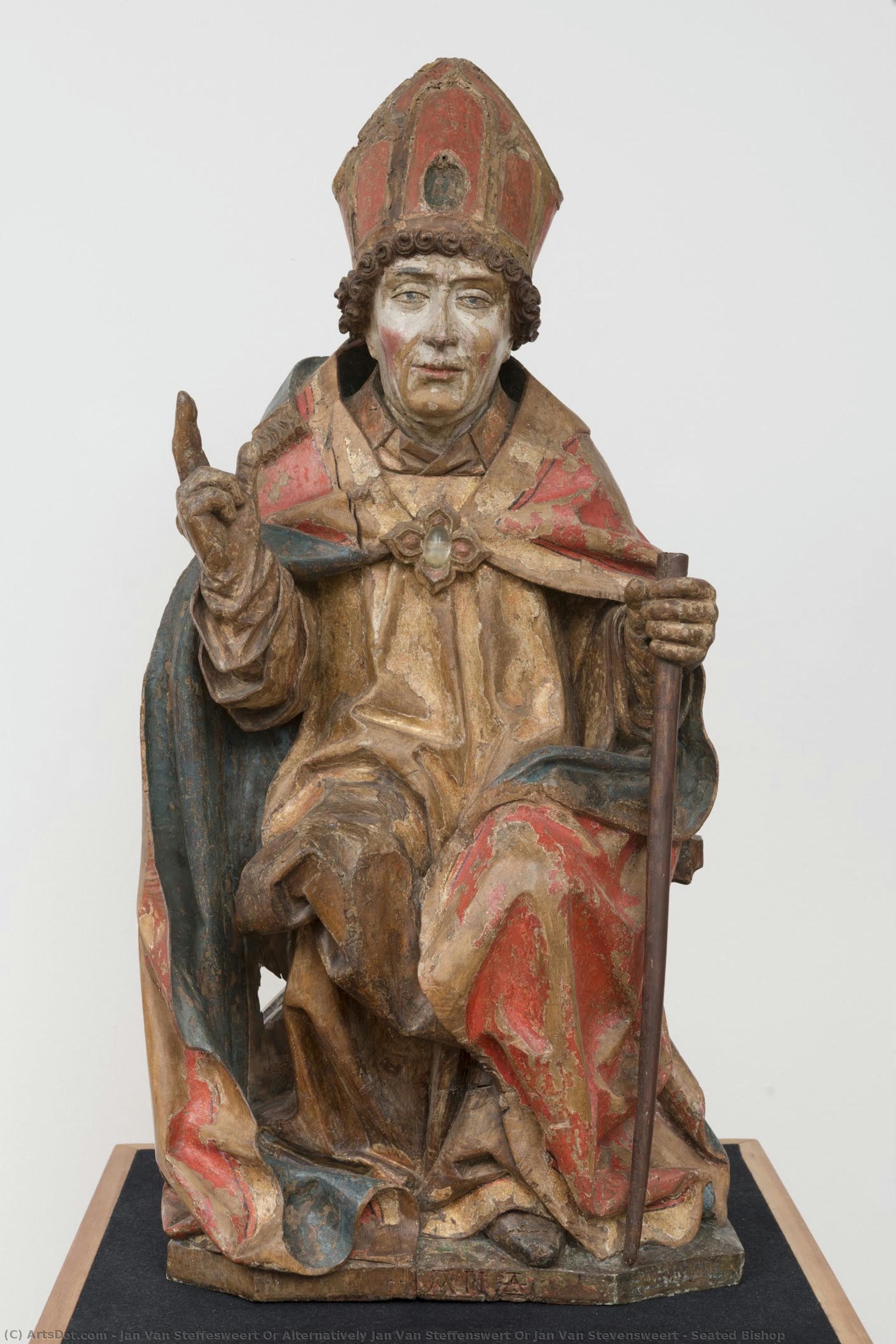 Seated Bishop — Jan Van Steffesweert Or Alternatively Jan Van Steffenswert Or Jan Van Stevensweert