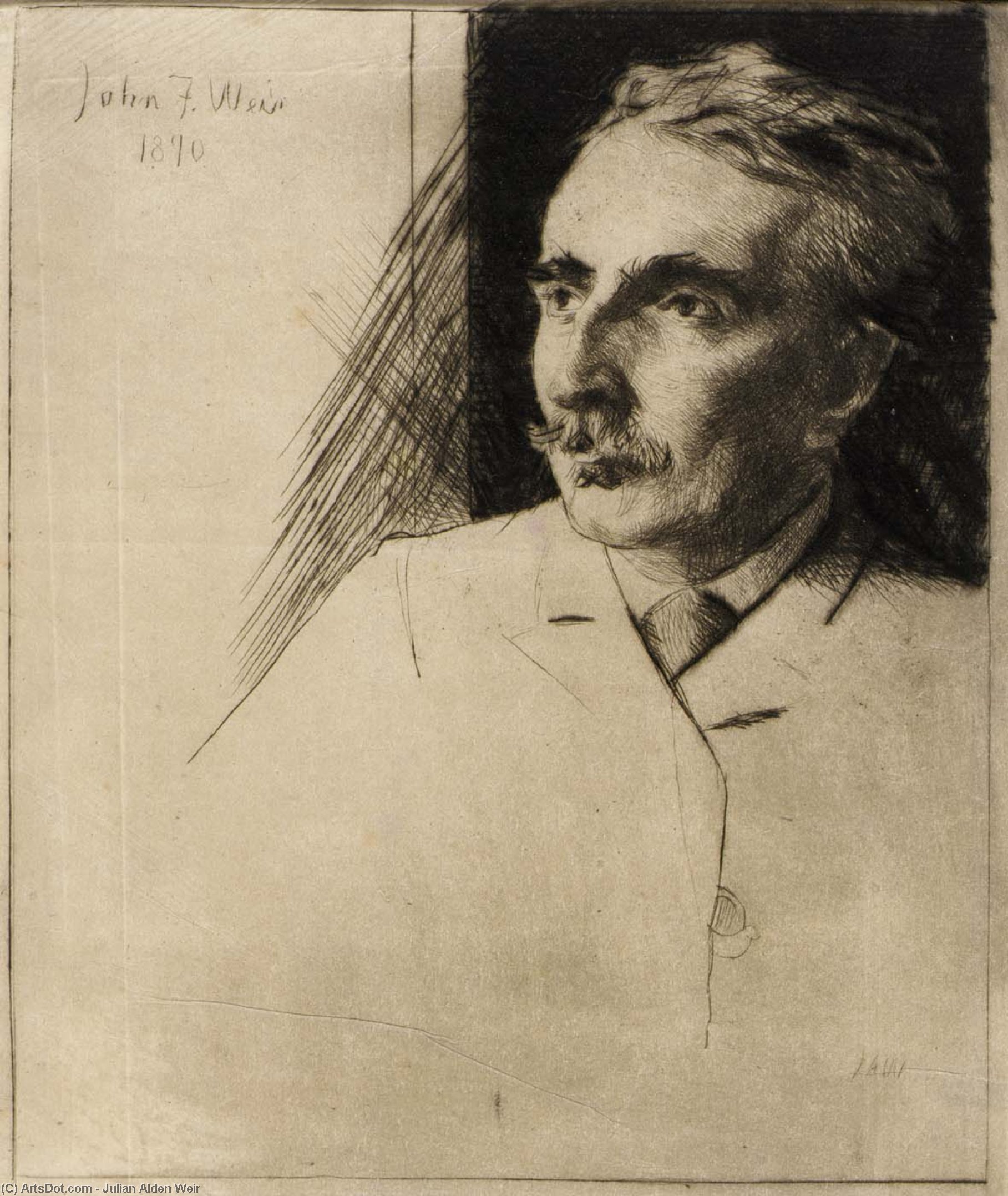 Portrait Of John F. Weir 1 — Julian Alden Weir