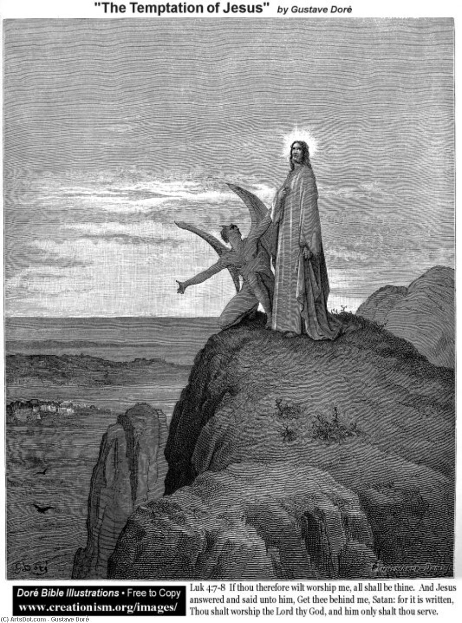The Temptation Of Jesus — Paul Gustave Doré
