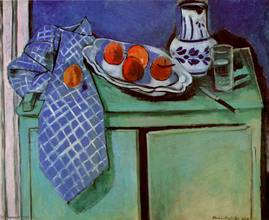Naturaleza Muerta Con Buffet Verde — Henri Matisse