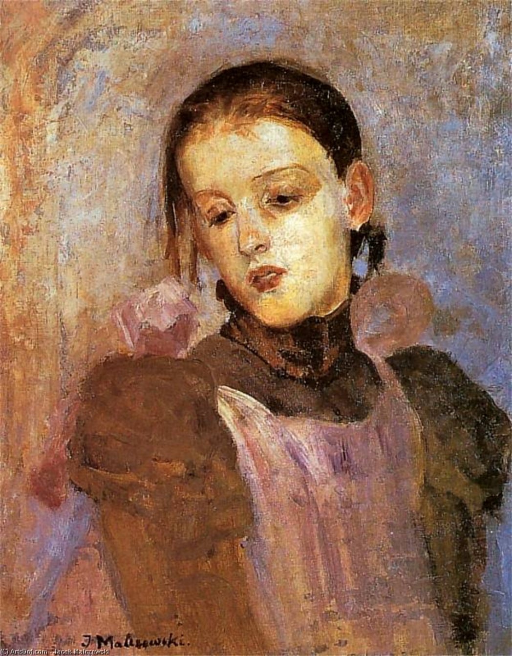 Portrait Of The Artist's Daughter — Jacek Malczewski