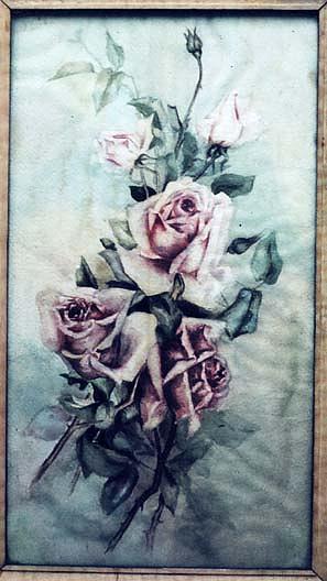 (spray Of Roses), (painting) — Lora Normington Lapham