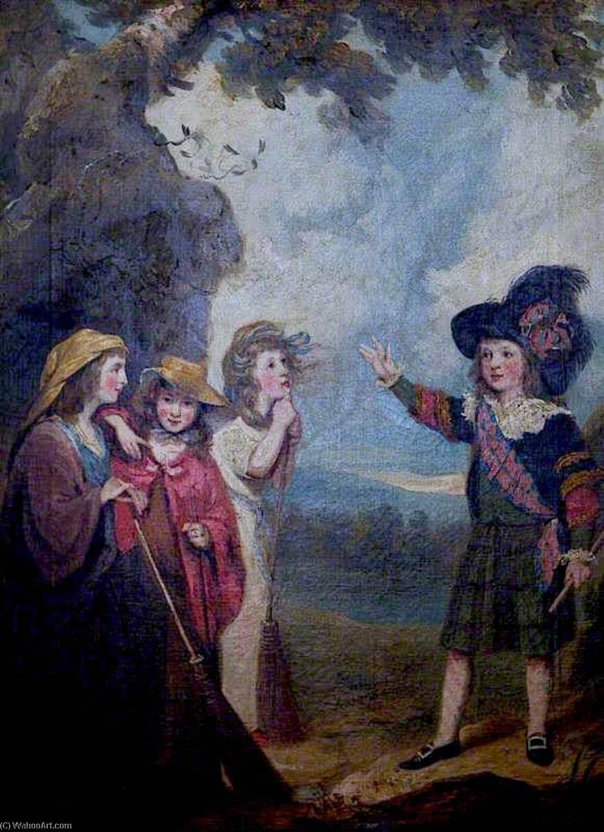 Four Children Acting Macbeth And The Witches — John Westbrooke Chandler