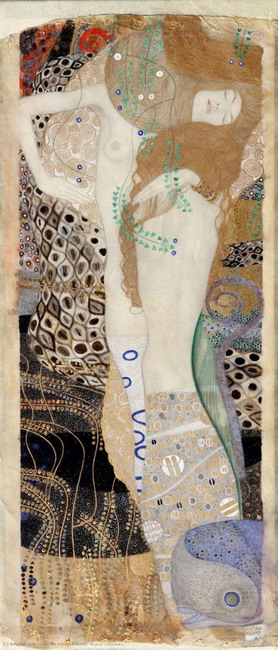 Friends (water Serpants) — Gustav Klimt