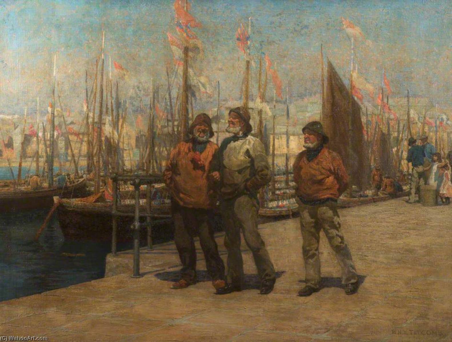 Jubilee Day, St Ives, Cornwall (good News From The Front) — William Holt Yates Titcomb