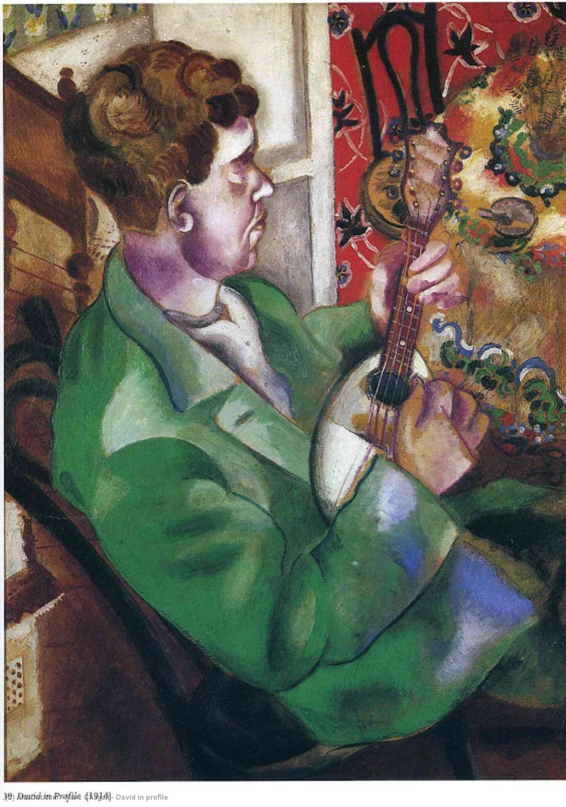 David In Profile — Марк Шагал