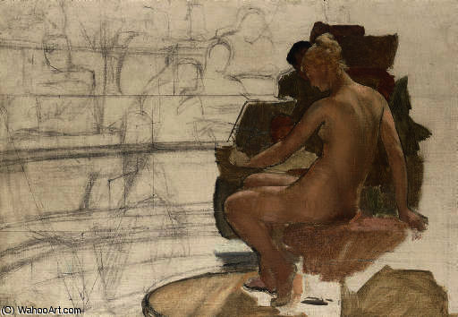 The Roman Art Class — Lourens Alma Tadema