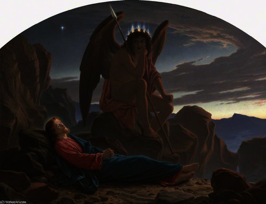Satan Watching The Sleep Of Christ — Sir Joseph Noel Paton