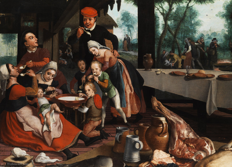 Family Eating Together. — Pieter Pietersz