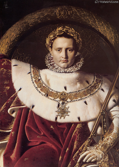 Napoleon I On His Imperial Throne (detail) — Jean-auguste-dominique Ingres