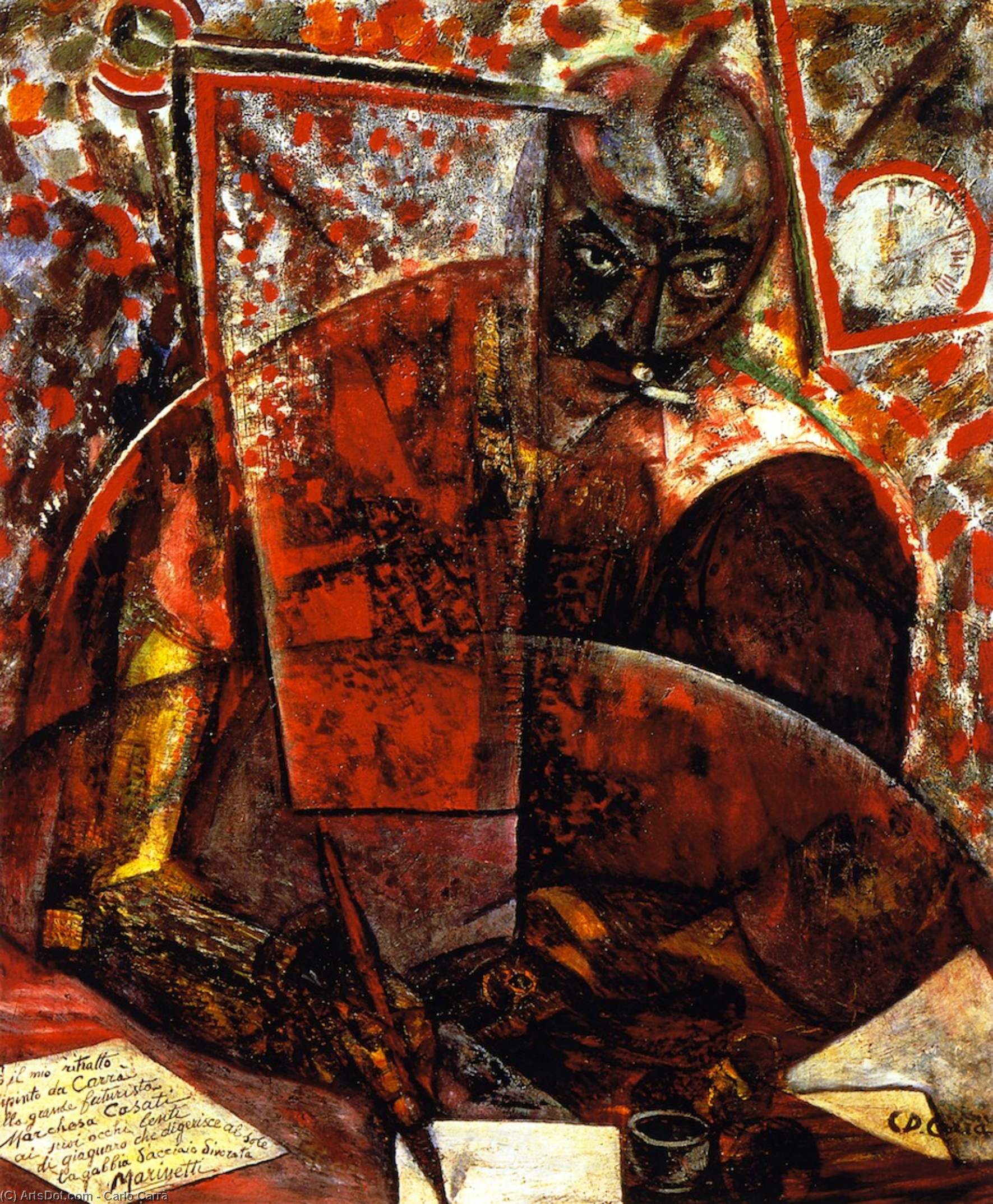 Filippo Tommaso Marinetti — Карло Кара