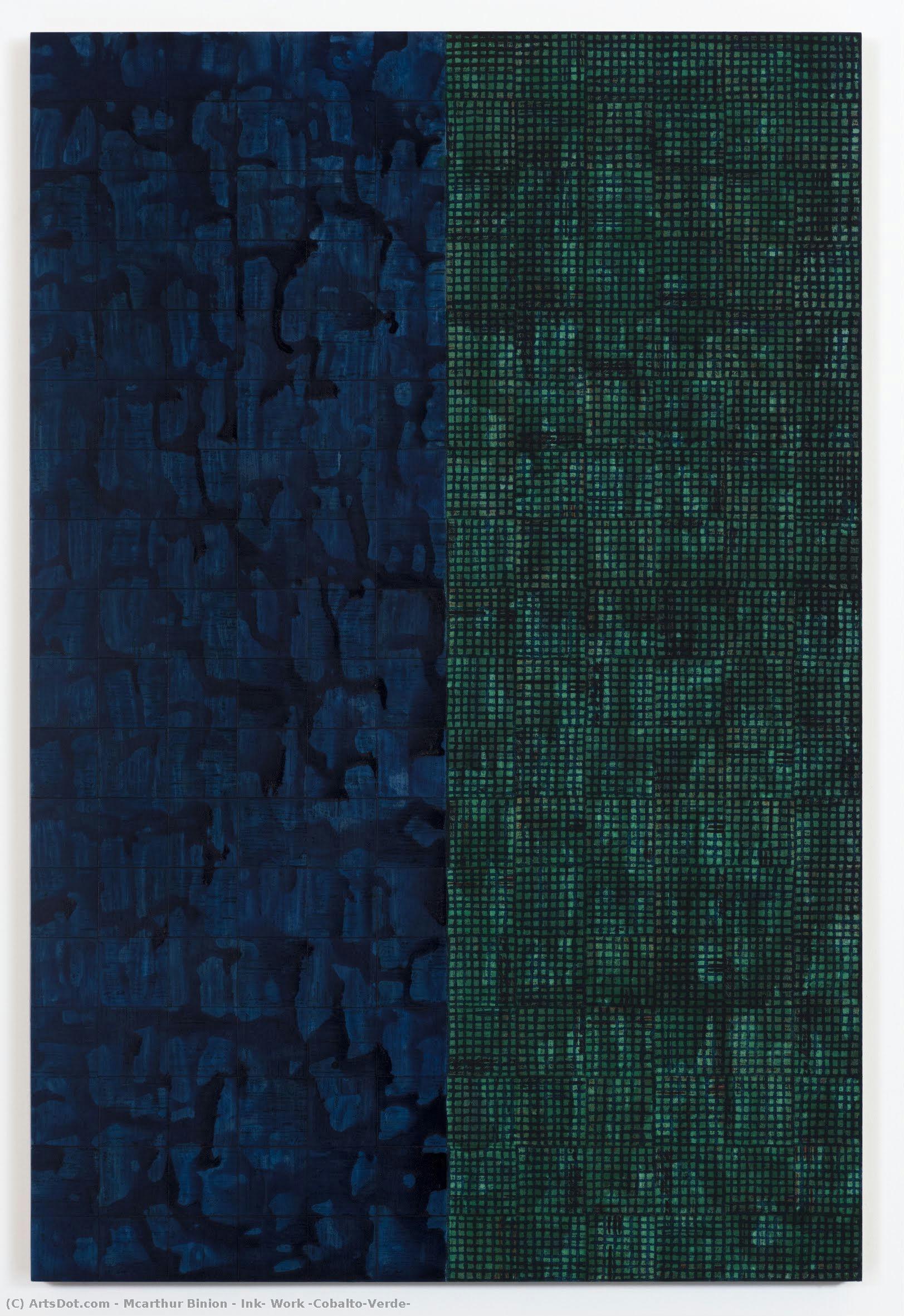 Ink: Work (cobalto/verde) — Mcarthur Binion