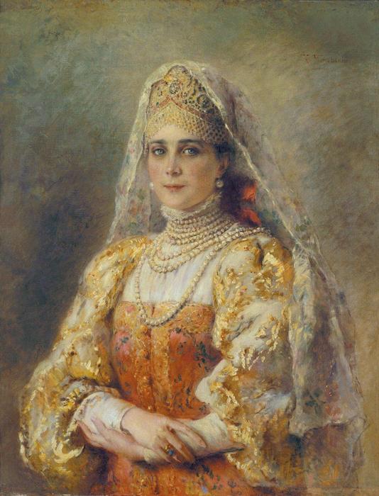 Portrait Of Princess Zinaida Yusupova — Konstantin Yegorovich Makovsky