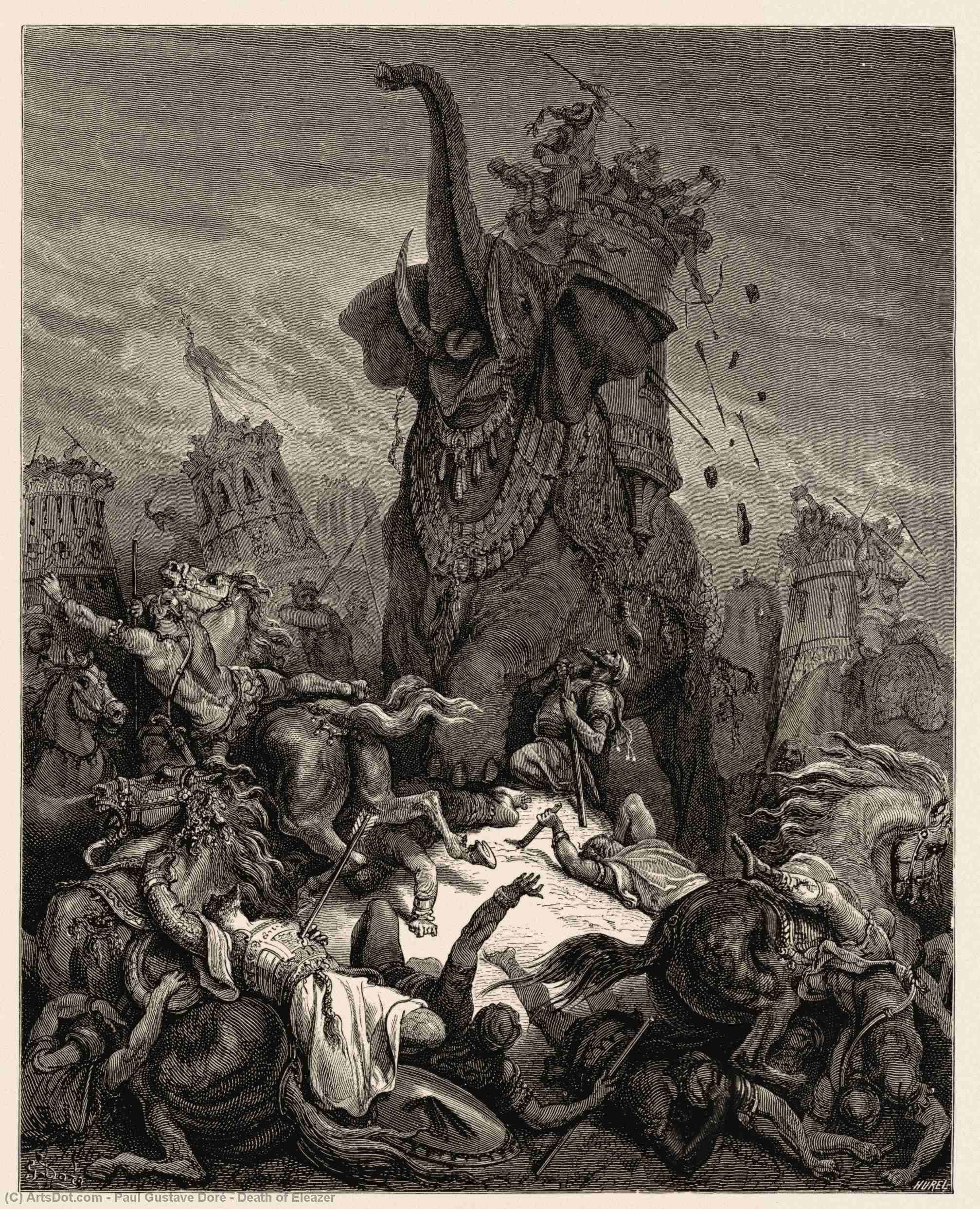 Death Of Eleazer — Gustav Dore