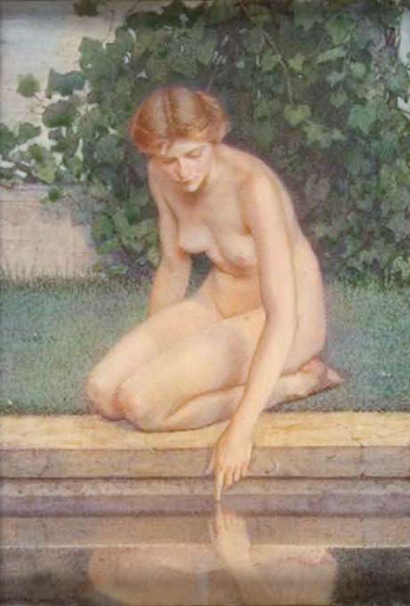 By A Clear Fountain — Lucia Fairchild Fuller