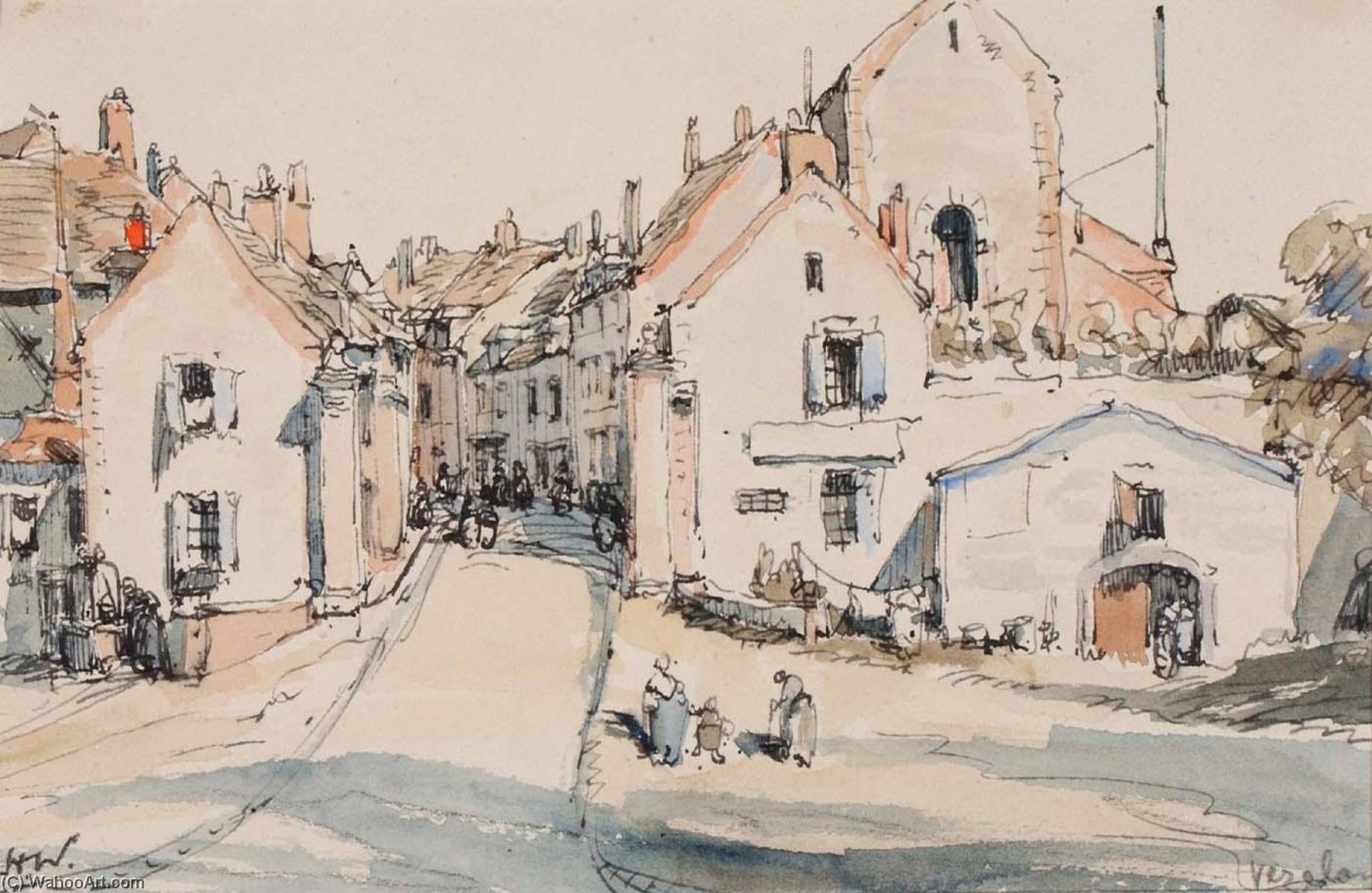 Vezelay, La Grand Rue — Herman Armour Webster