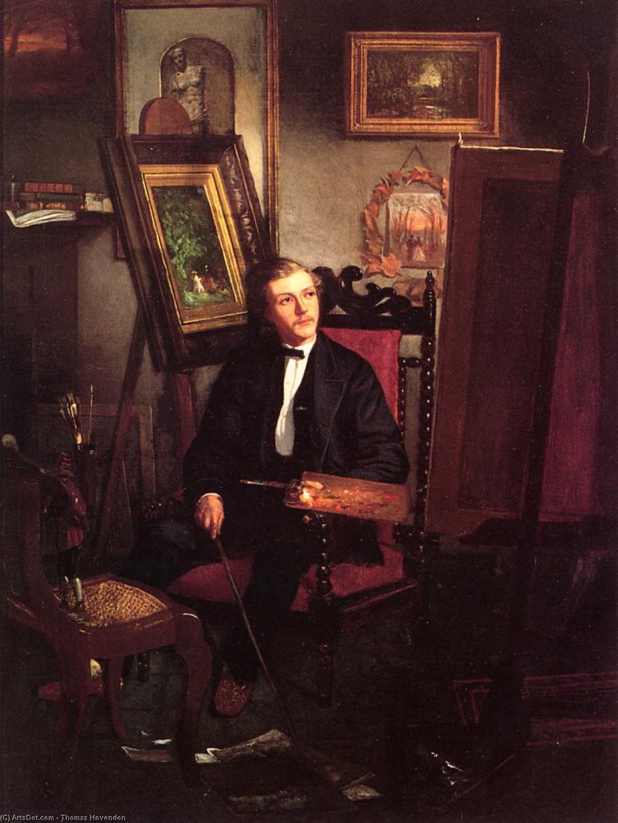 Self Portrait Of The Artist In His Studio — Thomas Hovenden