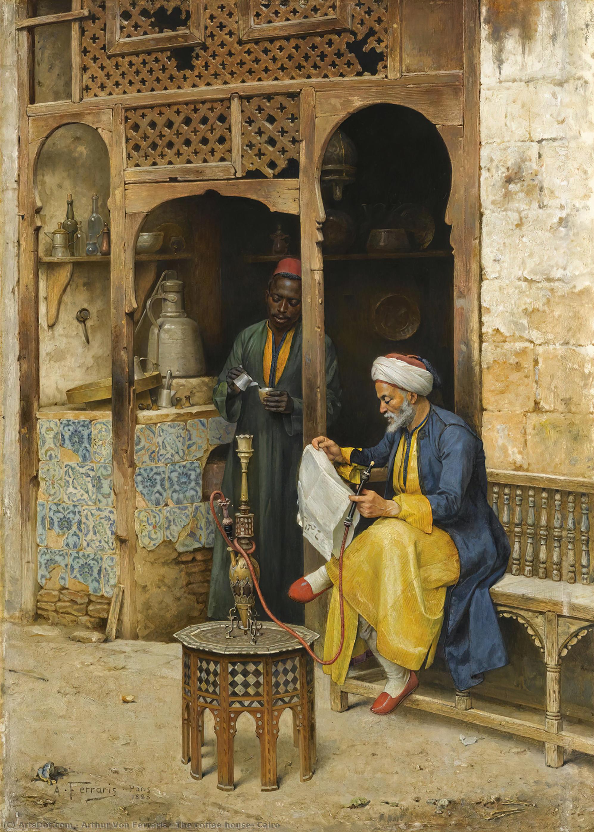 The Coffee House, Cairo — Arthur Von Ferraris