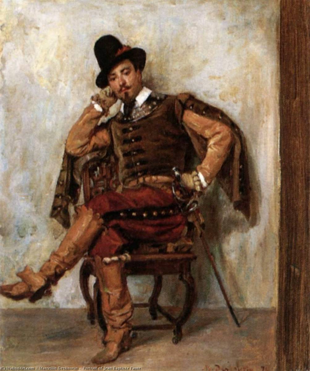 Portrait Of Jean Baptiste Faure — Marcellin Desboutin