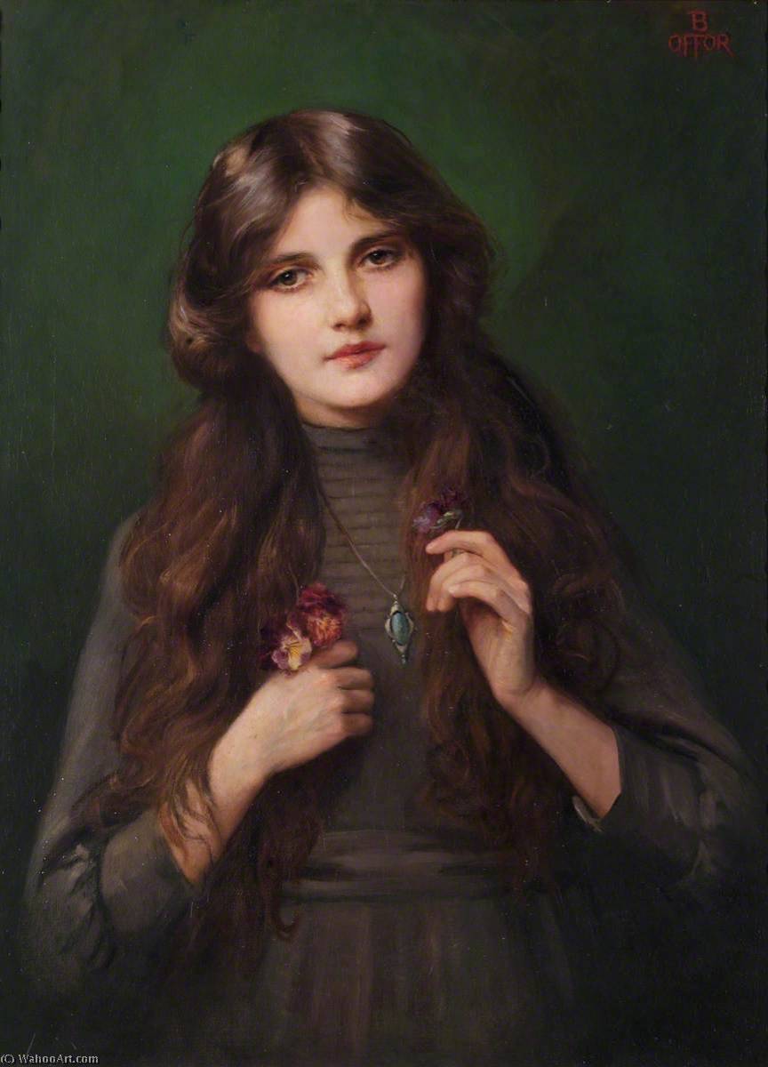 Portrait Of An Unknown Girl In A Grey Dress — Beatrice Offor