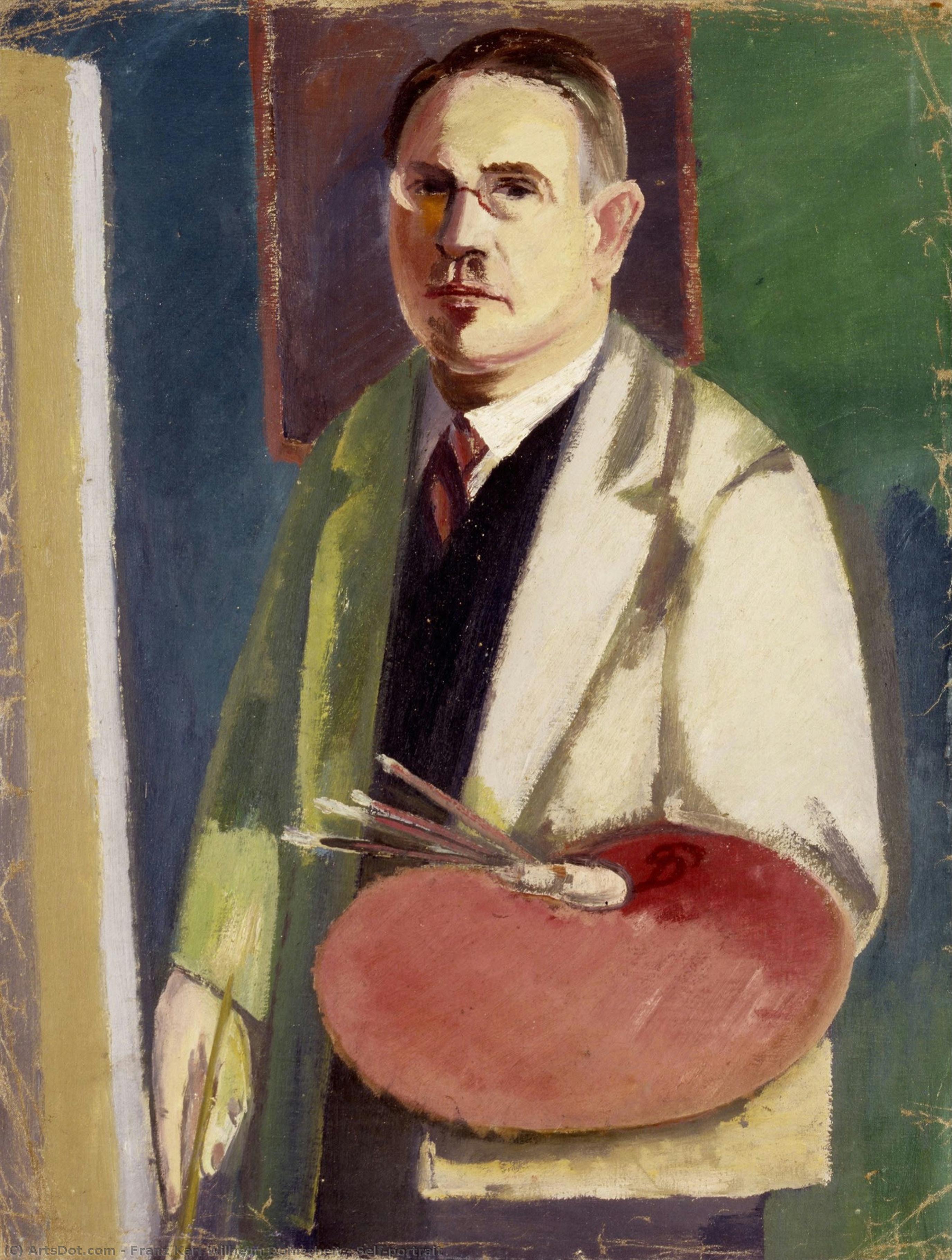 Self-portrait — Franz Karl Wilhelm Domscheit