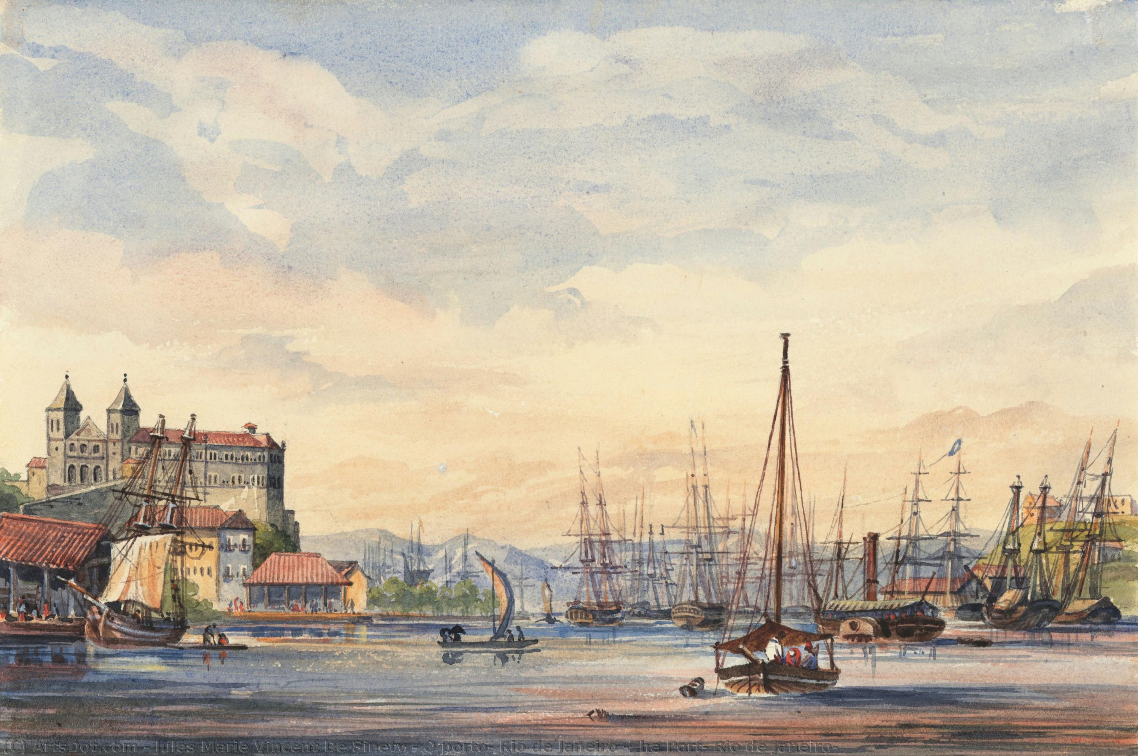 O Porto, Rio De Janeiro [the Port, Rio De Janeiro] — Jules Marie Vincent De Sinety