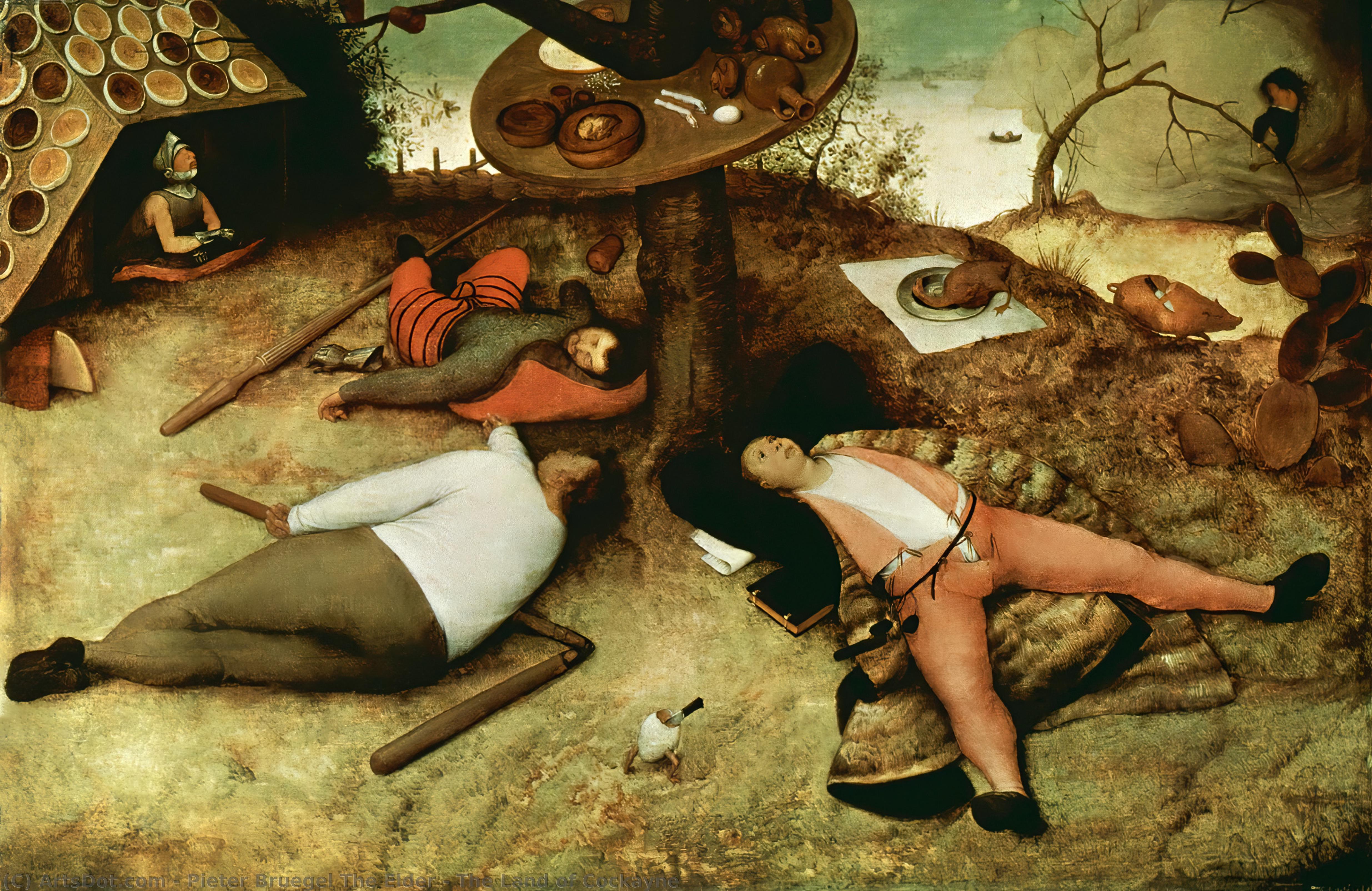 La Tierra De Cockayne — Pieter Bruegel El Viejo