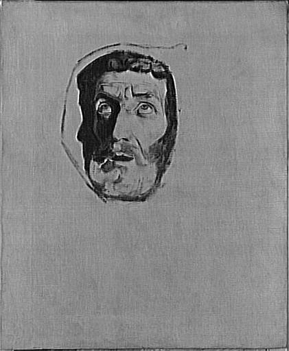 Etude De Tete Pour Saint François D'assise, Etant Pret A Rendre L'esprit, Se Fait Transporter A Sainte Marie De Portioncule — Jean-joseph Weerts