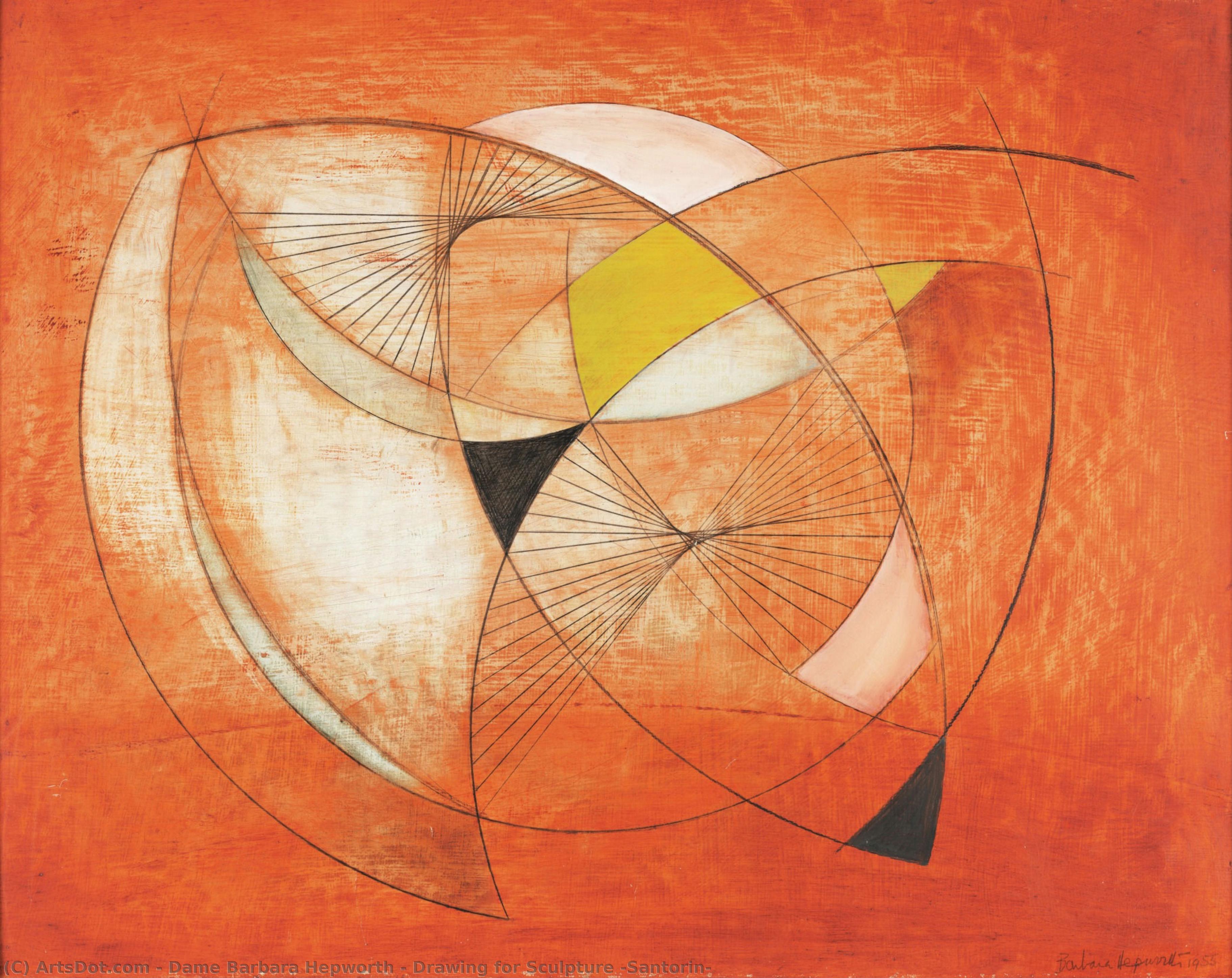 Zeichnung Für Skulptur (santorin) — Barbara Hepworth